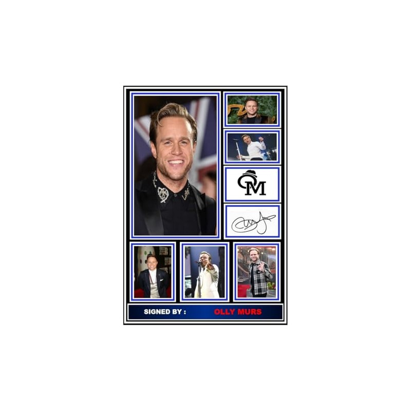 (524) Olly Murs Music Legend Signed A4 Photograph (21 X