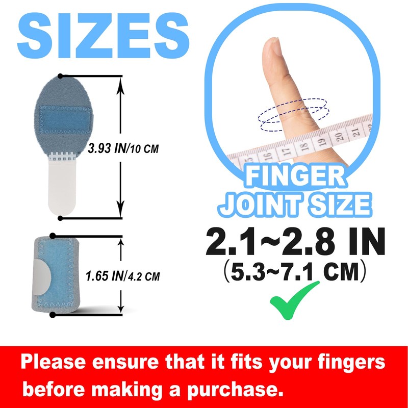 RonJea 5 Pcs Trigger Finger Splints: 5 Single Straps Finger