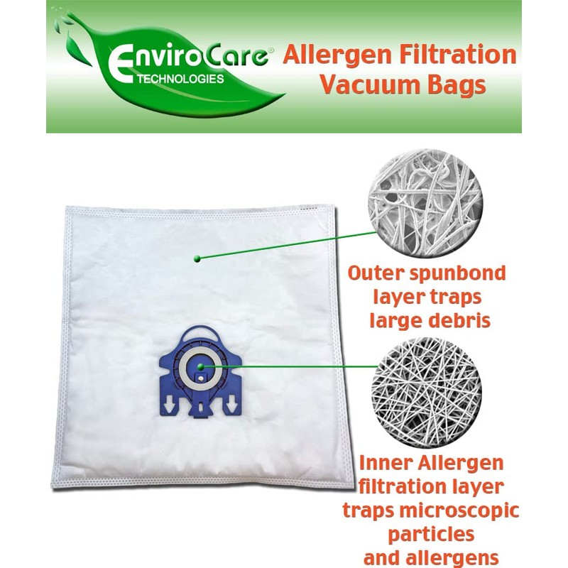 EnviroCare Replacement Allergen Vacuum Cleaner Dust Bags made to fit