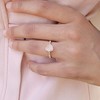 Real Raw Imperial Topaz Dainty Ring Rose Gold November Birthstone