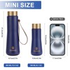 Small Water Bottle Steel 180ml/6.1oz Flask for Hot Drink, Metal