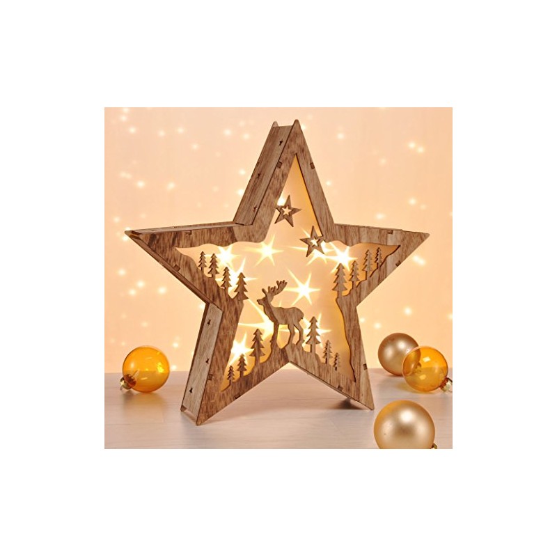 LED Decorative Light Star or Fir in 3D Design Made