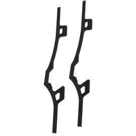 Pothyes Adjustable LCG Chassis Carbon Fiber Frame Rails for 1/10 RC Crawler Axial SCX10 & SCX10 II 90046 90047 86100 Lower Center of Gravity Upgrade Parts