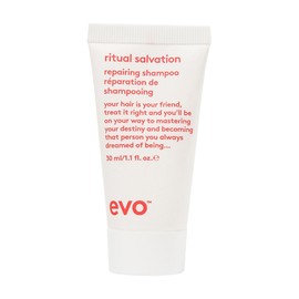 EVO Ritual Salvation Repairing Shampoo - Gently Cleanses, Treats Damaged & Brittle Hair & Protects Color - Travel Size, 30ml / 1.01fl.oz