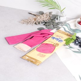 Mommy Son Pink Band Large (L) Rubber Gloves for both hands 2 left hands 2 right hands 1 pair 5 pairs 10 pairs, Mommy Son Pink Band both hands Mommy Son Pink Band both hands_5 pairs 5 pairs / 마미손 핑크밴드 대(L) 고무장갑 양손 왼손2개 오른손2개 1켤레 5켤레 10켤레, 마미손 핑크밴드 양손마미손 핑크밴드 양손_5켤레5켤레