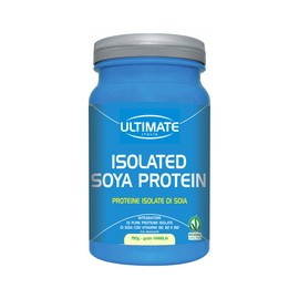 Ultimate Italia Isolated Soya Protein – Proteine 100% Vegetali – Ideale per Vegani e Intolleranti al Lattosio Gusto Vaniglia - 750g