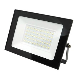 Broadwatch IP66 Waterproof LED Floodlight, Work Light, 50 W, 5000 LM, Flood Light, Energy Saving, High Brightness, Wide Range, Ultra-thin, SMD Daylight Color, Work Light, Parking Lot Light, Signage