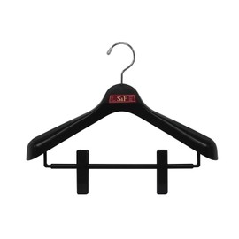 Shinko Hanger Clothes Hanger "S&F Jacket Clip" 36 Black