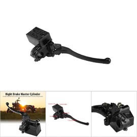 Right Master Brake Cylinder, 7/8 Inch 22 mm Motorcycle Front Right Clutch Lever Master Brake Cylinder for YFZ450 YFM (Black)