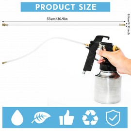 Kittmip 4 Pcs 20.87'' Spray Can Nozzle Extension Hose 8 mm Undercoating Spray Gun Flexible PVC Hose for Vehicles Cars Trucks