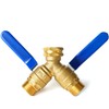 Garden Hose Splitter 2 Way Heavy Duty, Brass Faucet Adapter
