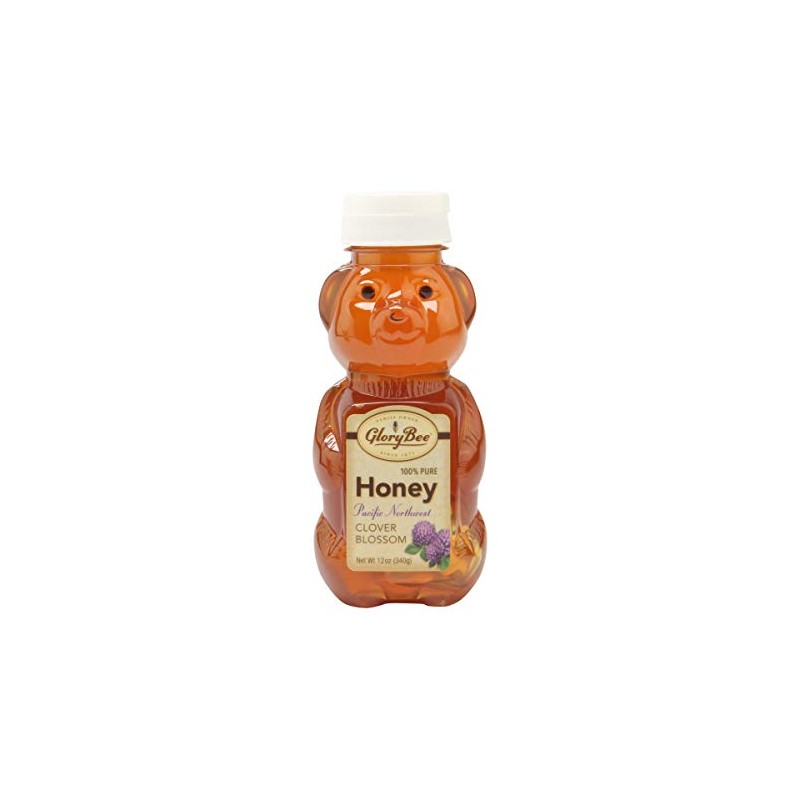 GloryBee Pacific Northwest Blossom Honey Bear, Clover, 12 Ounce