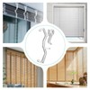 10 Pcs Valance Clips 2.5'' Window Blinds Hidden Clip Clear