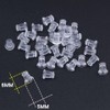 Earring Backs,100pcs Soft Clear Earring Backs for Studs,Hypoallergenic Silicone Earrings