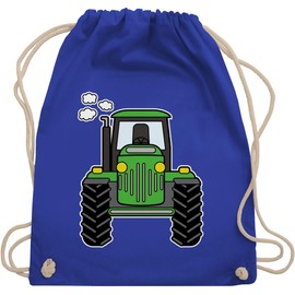 Shirtracer - Gym Bag Backpack - Tractors - Bags - Tractor Tractor Farmers Farmers Gift Bulldog Agriculture, 01 Royal Blue