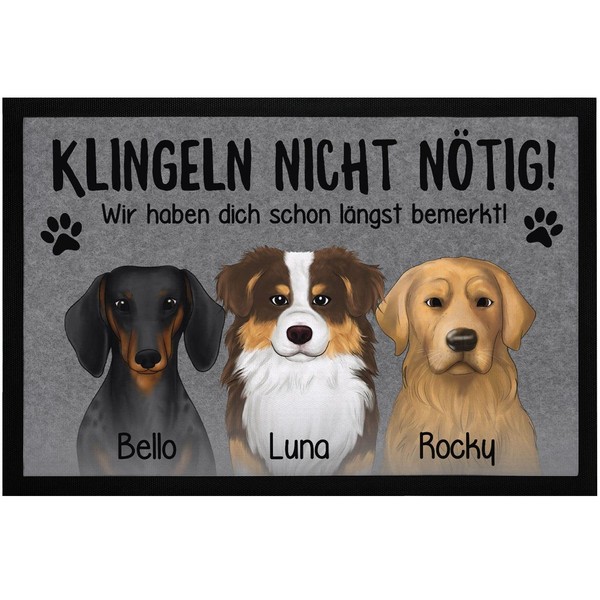 SpecialMe® Doormat Dog Gift Dog Owner Personalised with Name Dog