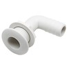Replacement Boat Parts White Elbow Thru Hull with 1" Hose