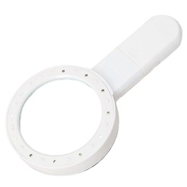 Peakloong LED Lighted 30X Handheld Magnifying Glass with Dual Lenses - Ideal for Book and Map