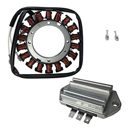 237878-S 15/20 Amp Stator Compatible With Kohler 54 755 09S K482 K532 K582 K161 K181 K241 CH11-CH15 CH18-CH25 CV11-CV15 CV18-CV22 CH25S Lawn Mower Tractor with Voltage Regulator Rectifier 41 403 10-S