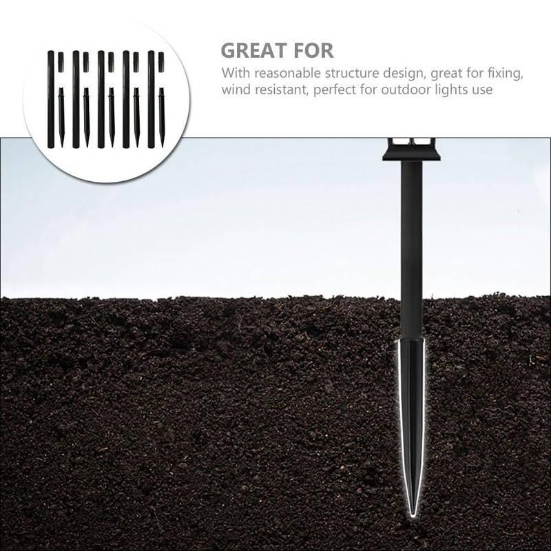 Yardwe Light Replacement Stakes, Flame Lamp Extension, 1 Set Landscaping