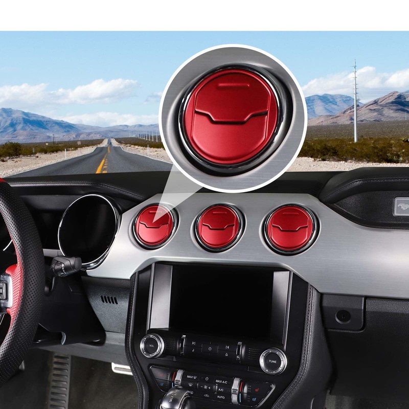 Jimen Compatible with Ford Mustang 2015-2023, 9PCS Center Console Dashboard