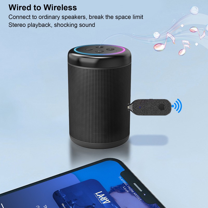 3.5mm Bluetooth Adapter 2 in 1 Support Hands Free Calling