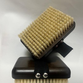 Azymi Dry Body Brush Lymphatic Drainage, Natural Bristle Bath Brush for Remove Dead Skin Toxins Cellulite,Treatment,Improves Lymphatic Functions,Exfoliates,Stimulates Blood Circulation