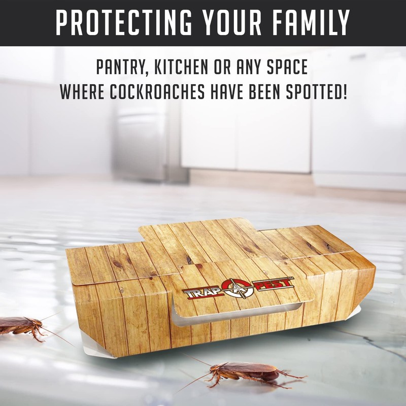 Roach Traps Indoor Sticky (18 Pack) - Glue Traps for
