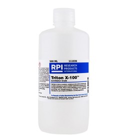RPI Triton X-100, Scintillation Grade Liquid Surfactant, 500 Milliliter Bottle