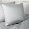Luxton 100% 1000TC Cotton European Pillowcases 65x65cm Silver Grey Color