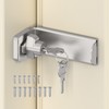 StickNGo 90 Degree Sliding Door Lock, Security Right Angle Hasp