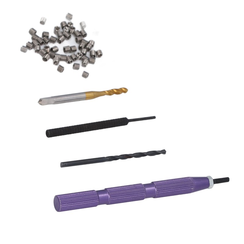 54 Pieces Metric Thread Repair Set M2.5x0.45x2D Stainless Steel Thread