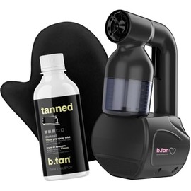 B.TAN- Kit de bronceado en aerosol b.tan | Kit de bronceado en aerosol para el hogar, incluye máquina de bronceado en aerosol y guante aplicador de bronceado