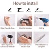 12inch/30cm Anti Slip Shower Wall Grab Bar Handle, Knurled Stainless