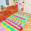 Bug & Red Apple Modular Rug Tile – Washable Anti-Slip