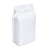 White Kraft Paper Stand Up Coffee Bag/Flat Bottom Coffee Pouch