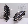 metaldevastation.com ABSU.. LEATHER CLAW SPIKE GAUNTLET. BLACK METAL (MDLG0370) -