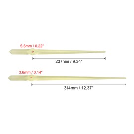 PATIKIL Replacement Clock Hands Kit, 4 Set Replacement Clock Hands Kits Clock Mechanism Movement Aluminum Wall Clock Hands Parts Replacement for Wall Clock Repair DIY, Gold