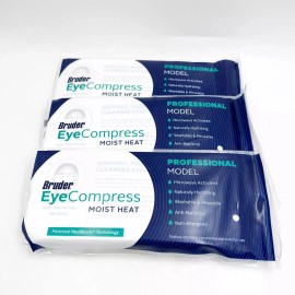 (3) Bruder Moist Heat Eye Compress Professional Model Microwavable & Reusable