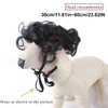 AIMALL Explosive Head Pet Wig with Bangs, Funny Braided Dog