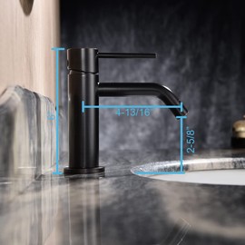 JXMMP Oil Rubbed Bronze Bathroom Faucet Single Hole, Single Handle Bronze Sink Faucet Bathroom with Pop Up Drain and Water Faucet Supply Lines