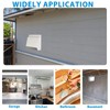 10" Hooded Wall Vent with Screen and Damper,Outdoor Wall Mount