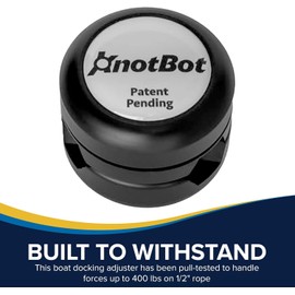 PHENDER PRO KnotBot Boat Fender Rope Adjuster - Useful Camping Tool (with Rope) - 2 Pack