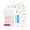 KISS Bare but Better Glue-On Nails Glossy Beige Nude Long