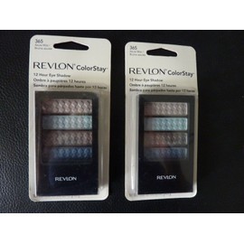Revlon ColorStay 12 Hour Eye Shadow Quad-AZURE MIST #365 - TWO-New -READ DESCRIP