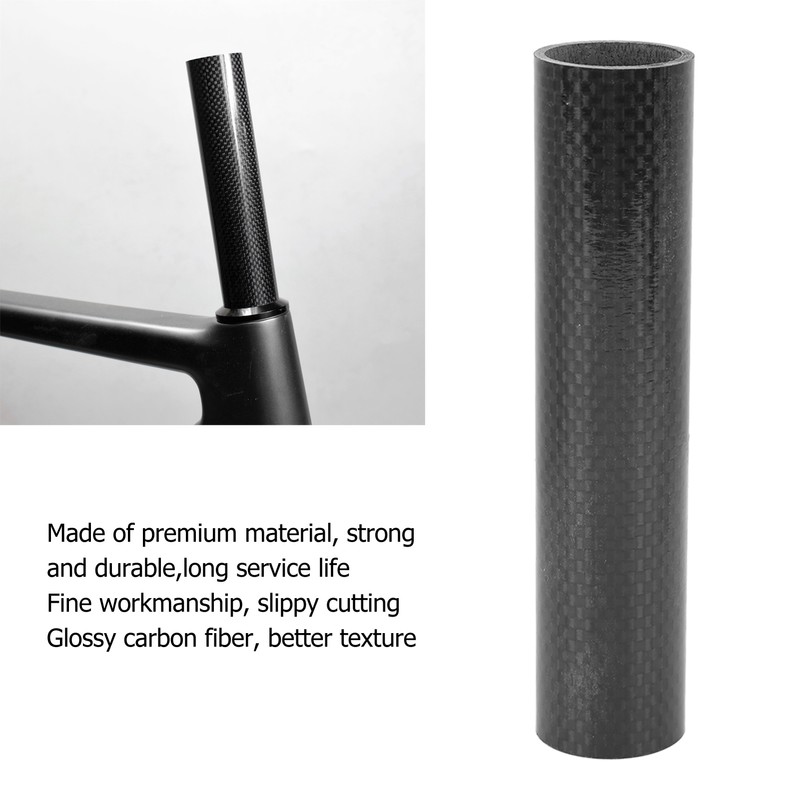 15cm 28.6mm Bike Front Fork Washer Glossy 3K Carbon Fiber