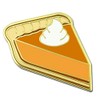 PinMart's Pumpkin Pie Slice Autumn Dessert Food Enamel Lapel Pin