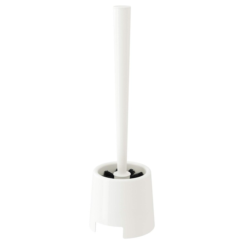 IKEA 201.595.22 Toilet Brush/Holder, 13.70x4.00x2.50 inch, White