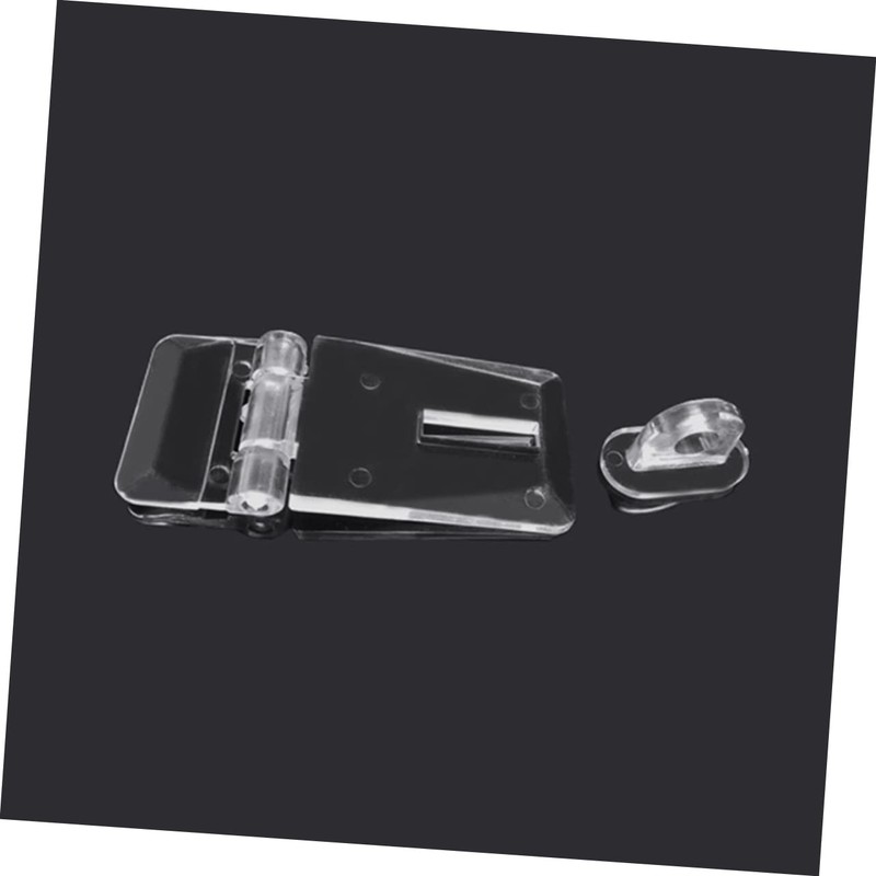 Ciieeo 10sets Transparent Hasp Locks Easy to Install Clear Latch