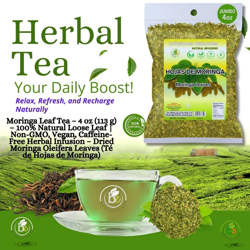 Moringa Leaf Tea – 4 oz (113 g) – 100%